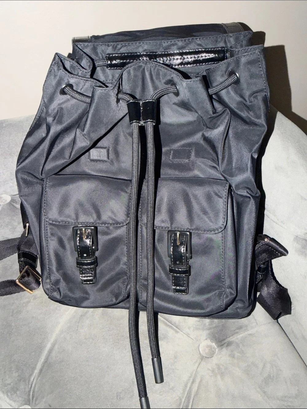 Tory Burch black Nylon Backpack